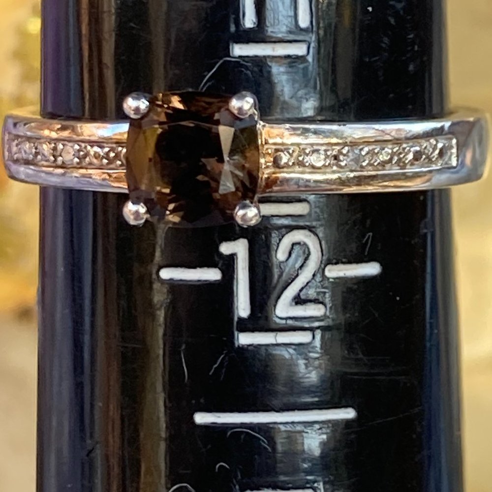 Small, Stackable Yellowish-Brown Dravite Gem In S… - image 1